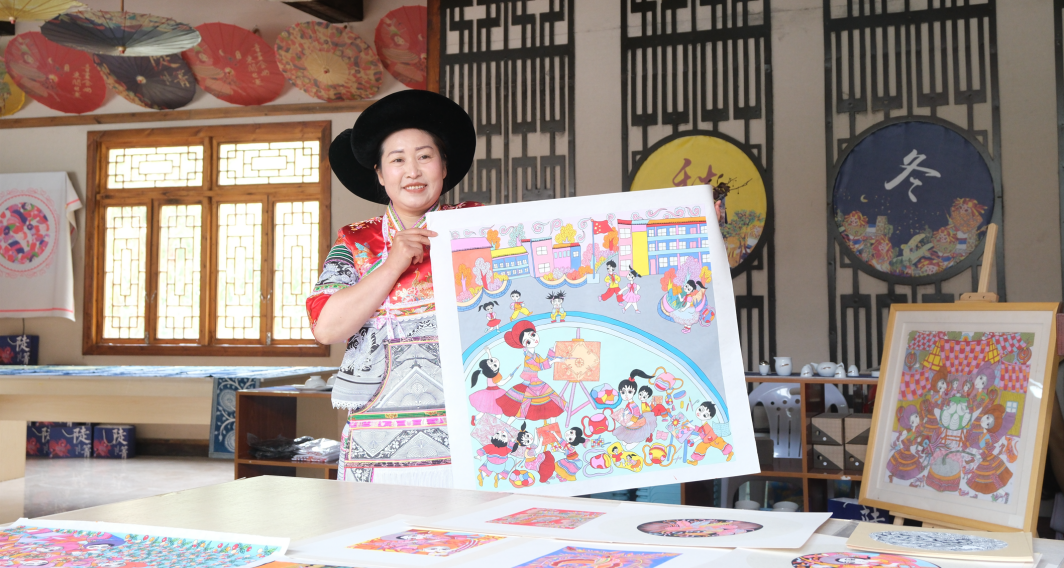 一纸村画绘乌蒙 文创激活水城文旅新韵